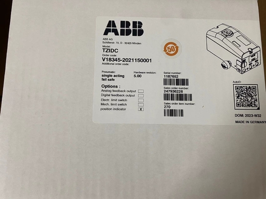 ABB V18345 Valve Positioner with 4-20mA Output IP67 Rated
