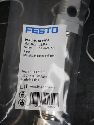 FESTO DSNU-25-40-PPV-A Round Pneumatic Cylinder