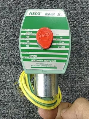24 VDC Input Supply Rating ASCO 8262G262 Red-Hat II Direct Acting Solenoid Valves Solenoid Actuation Type