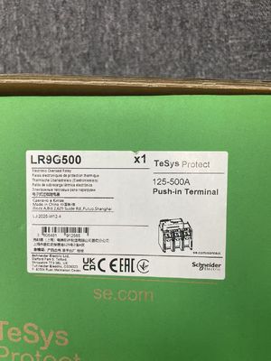 Schneider LR9G500 Electronic Thermal Overload Relay featuring TH Protective Treatment in Dark Grey