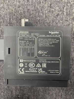 Schneider LR9G500 Electronic Thermal Overload Relay featuring TH Protective Treatment in Dark Grey