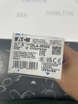 Eaton DILA-XHI22 Moeller Series Auxiliary Contact Module with NBR Seals Material and Hall Sensor Position Detection