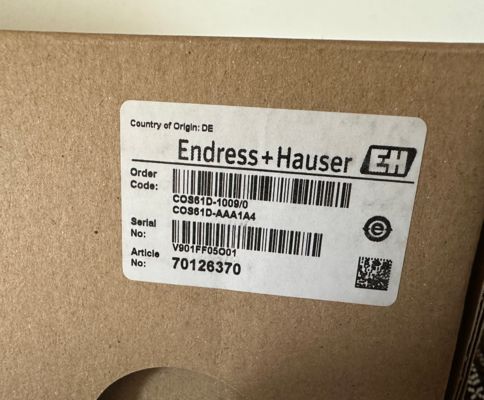 Endress Hauser COS61D-1009/0 Oxymax Memosens Optical Dissolved Oxygen Sensor