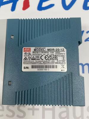 Mean Well MDR-20-12 Industrial DIN-Rail Power Supply