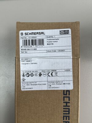 Schmersal 330-11Y-M20 Limit Switch