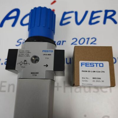 Festo PAGN-50-1.6M-G14-CPA  EN 837-1 Flanged Panel Mount Pressure Gauge