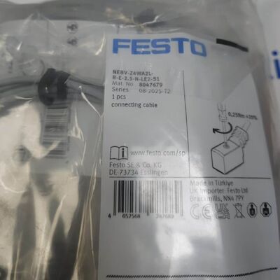Festo NEBV-Z4WA2L-R-E-2 Solenoid Valve Connecting Cable