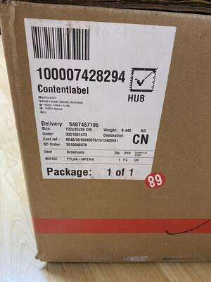 E+H  FTL64-MPE4/0 High-Temperature Vibronic Tuning Fork Point Level Switch