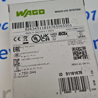 WAGO 750-346 Fieldbus Coupler DeviceNet ECO | Industrial I/O Module 