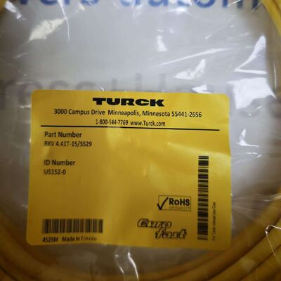 Turck RKV 4.41T-15S529 M12 Single-End Cordset | Eurofast Sensor Actuator Cable
