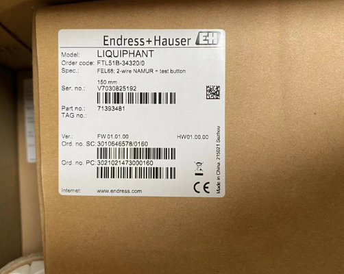  E+H FTL51B-3M7P5/0 Liquiphant Tuning Fork Level Switch