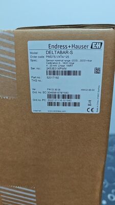 Endress+Hauser PMD75-VXT4125 DELTABAR-S Differential Pressure Transmitter, 4-20mA HART