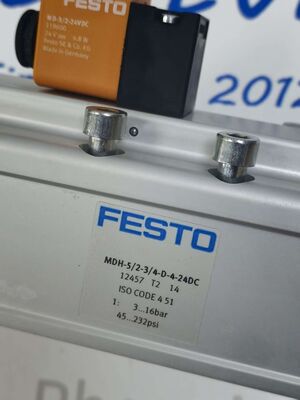 FESTO MDH-52-34-D-4-24DC Solenoid Valve, 24VDC Valve Coil Assembly