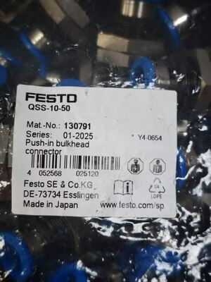 FESTO QSS-10-50 Push-In Fitting Set, Pneumatic Quick Connector