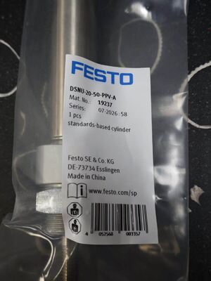 FESTO DSNU-20-50-PPV-A Round Pneumatic Cylinder