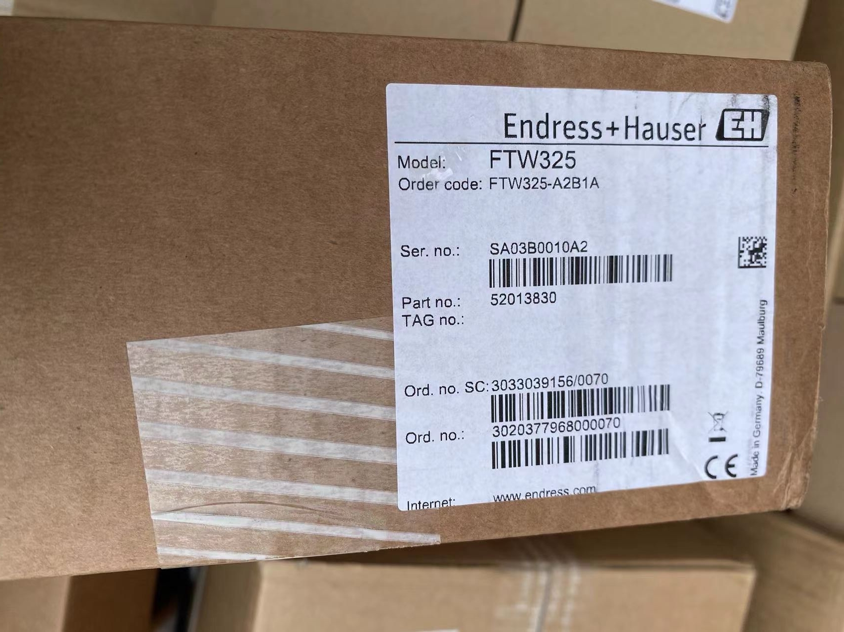 Ftw Level Sensor Module Endress Hauser FTW325-A2B1A Conductive Level Switch