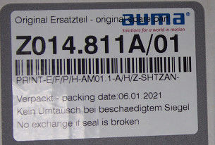 Z014.811A-01 Signal E Control Board AUMA Actuator Parts Repair And Replacement