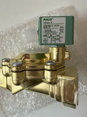 ASCO SCE238D008EMO.24/DC - Brass Body, EPDM, G1/2, 2/2 NC, Series 238 Solenoid Valves Pilot Operated Built In Pilot